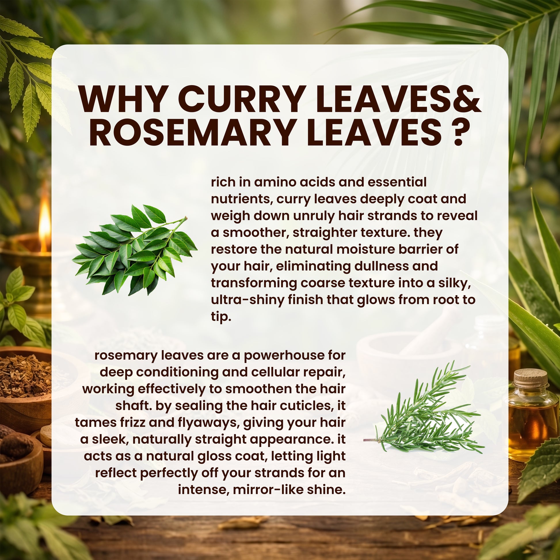 DETAILS ABOUT CURRRY LEAVES AND ROSEMARY LEAVES HAIR MASK 