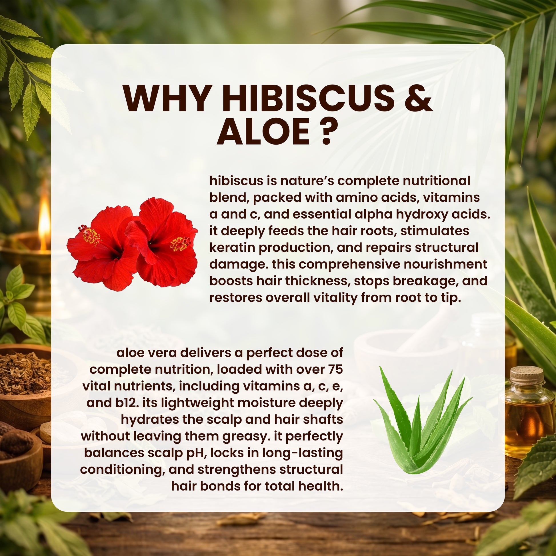 benefit of Hibiscus and aloe hair mask