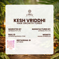  Kesh vriddhi Hair Toner  packaging with branding and contact information on a natural background