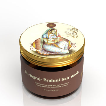 Bhringraj Bramri Hair Mask | Scalp Nutritional Mask For Hair Fall Control. 250g