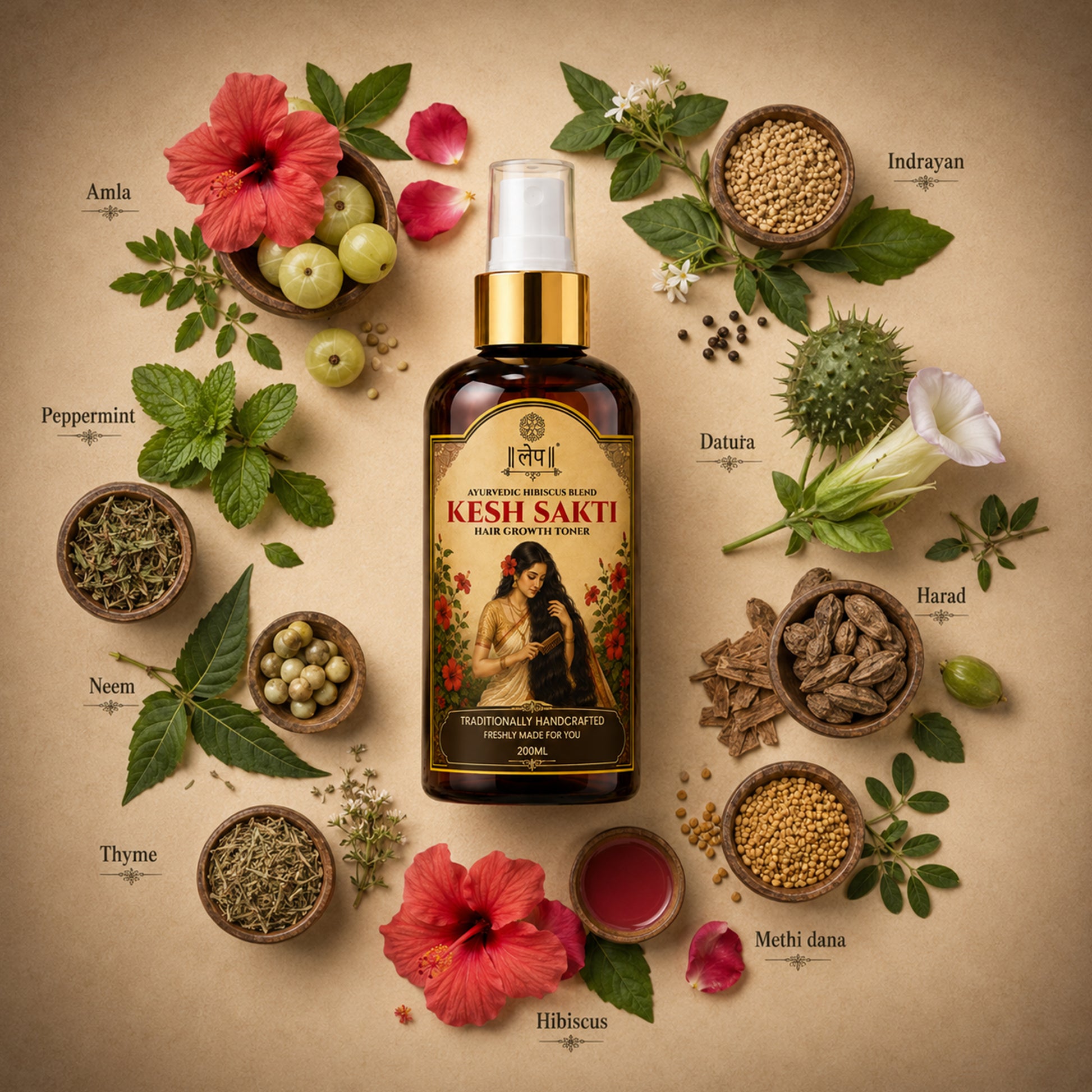 lep Kesh Sakti hair growth toner with ingredient's 